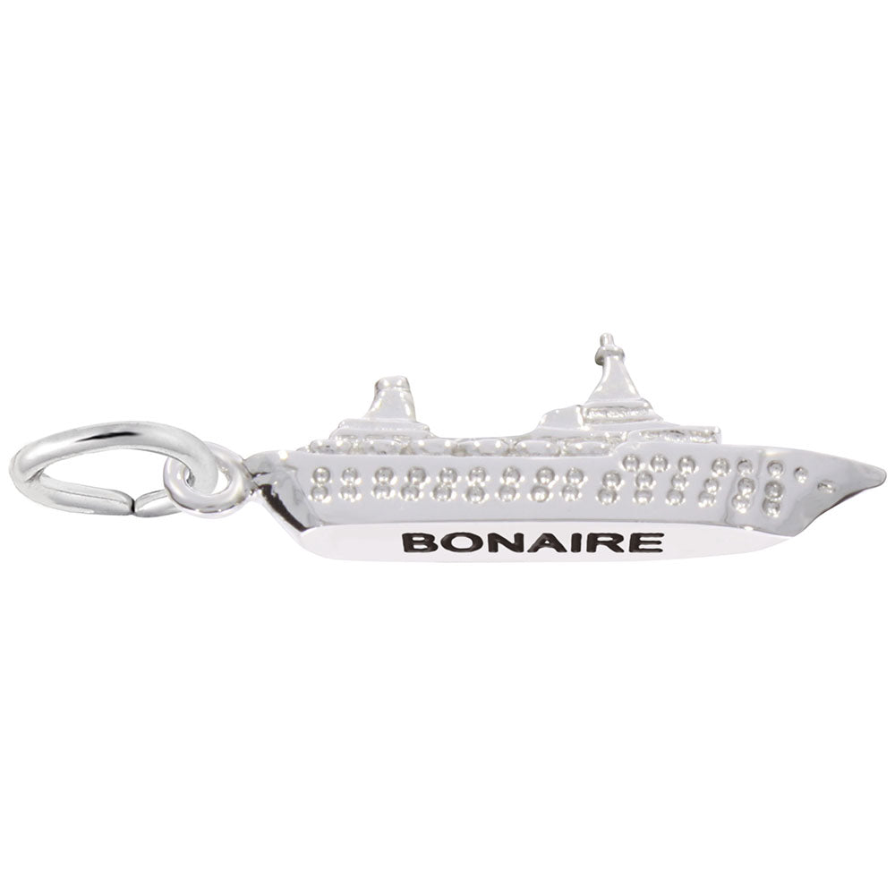 Bonaire Cruise Ship Charm - Travel Souvenir Jewelry for Adventurers 3158
