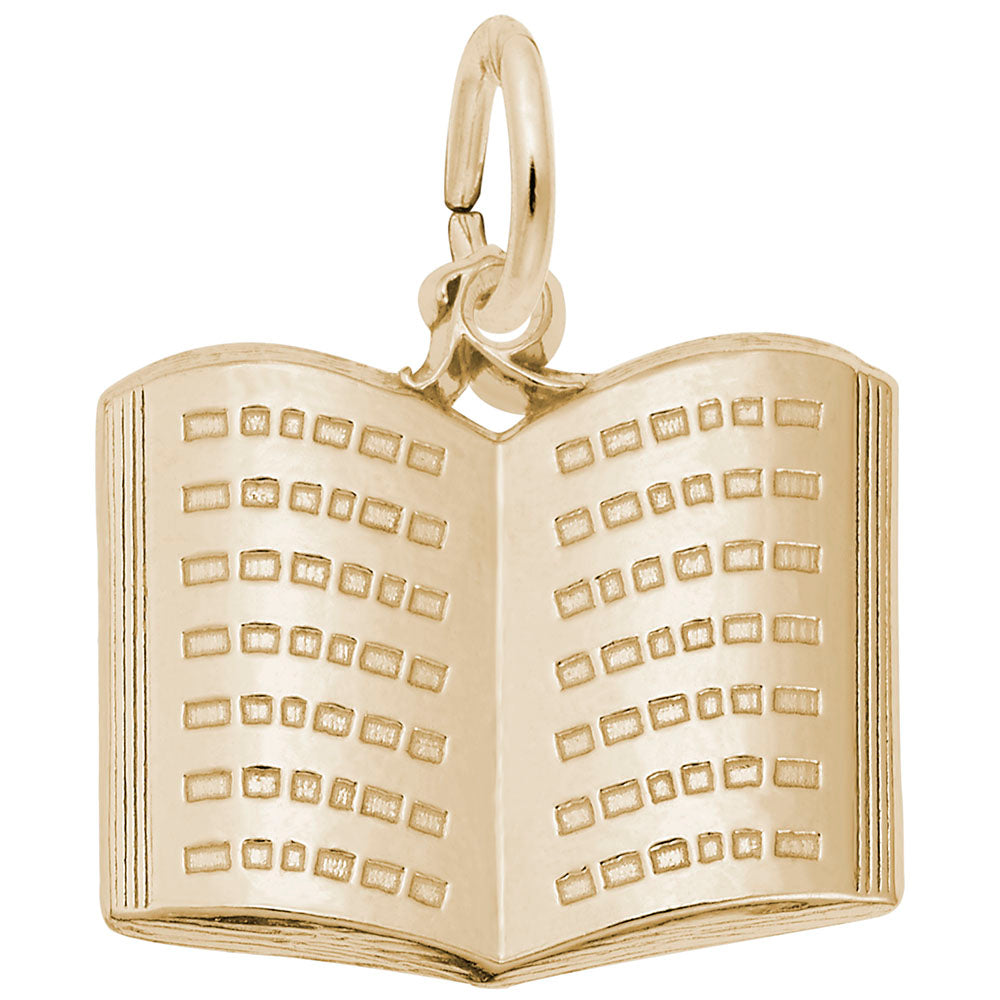 Open Book Charm for Jewelry - Perfect Gift for Book Lovers 3160