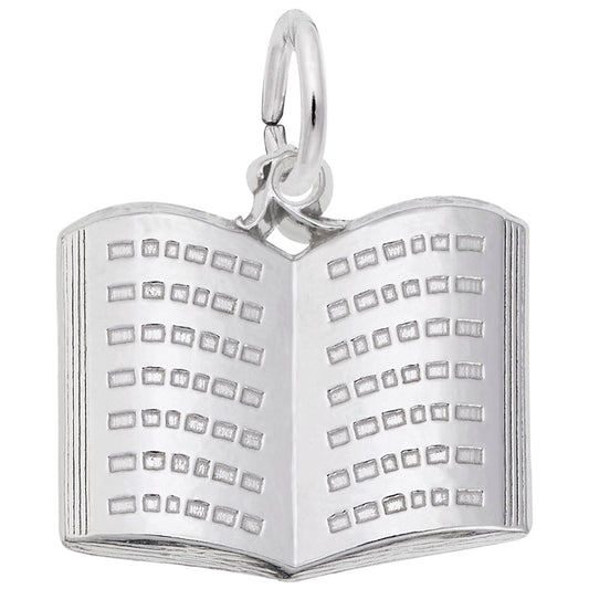 Open Book Charm for Jewelry - Perfect Gift for Book Lovers 3160