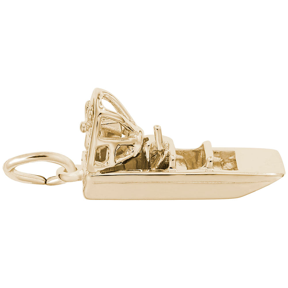 Air Boat Charm - Nautical Jewelry for Sea Lovers & Adventurers 3206