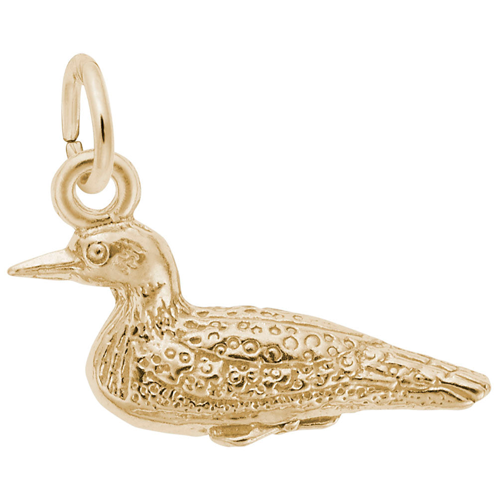 Handcrafted Loon Charm for Bird Lovers - Unique Animal Jewelry 3220