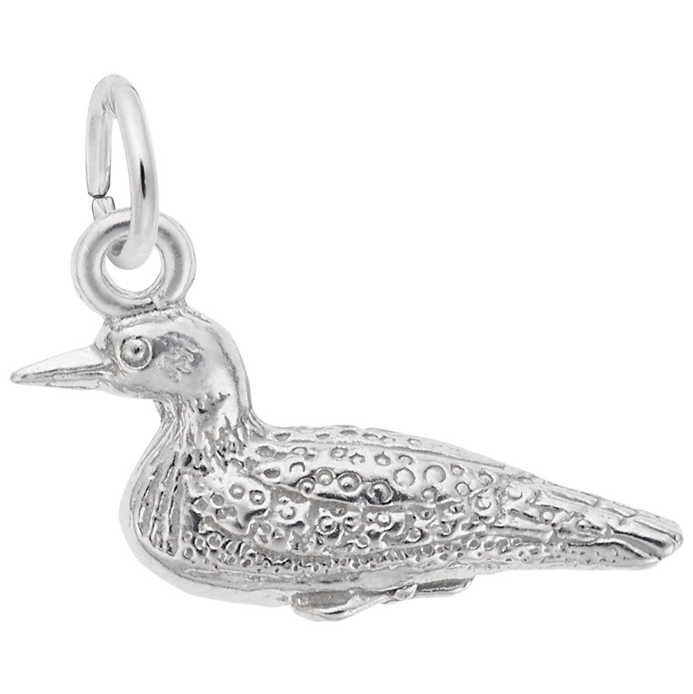 Handcrafted Loon Charm for Bird Lovers - Unique Animal Jewelry 3220