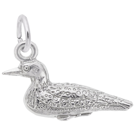 Handcrafted Loon Charm for Bird Lovers - Unique Animal Jewelry 3220