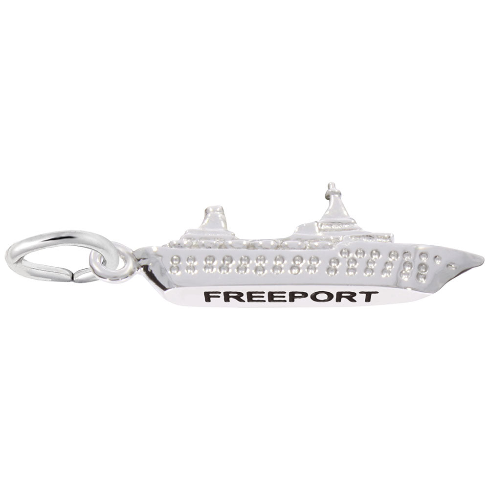 Freeport Cruise Ship Charm - Travel Souvenir Jewelry for Adventurers 3236