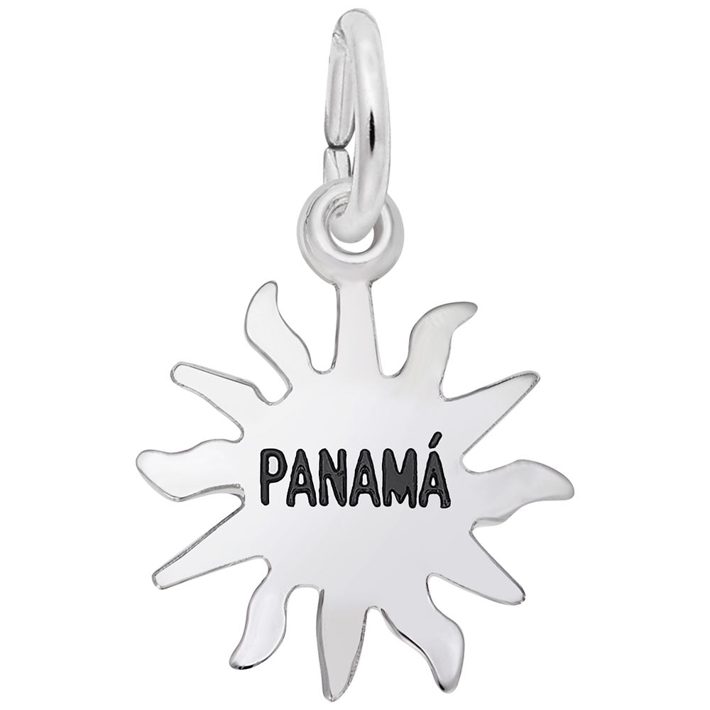 Panama Sun Small Charm - Travel-Inspired Jewelry for Adventurers 3249