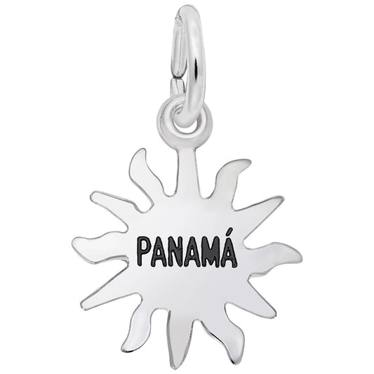 Panama Sun Small Charm - Travel-Inspired Jewelry for Adventurers 3249