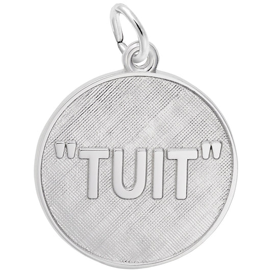 Personalized Tuit Disc Charm - Meaningful Symbolic Jewelry 3268