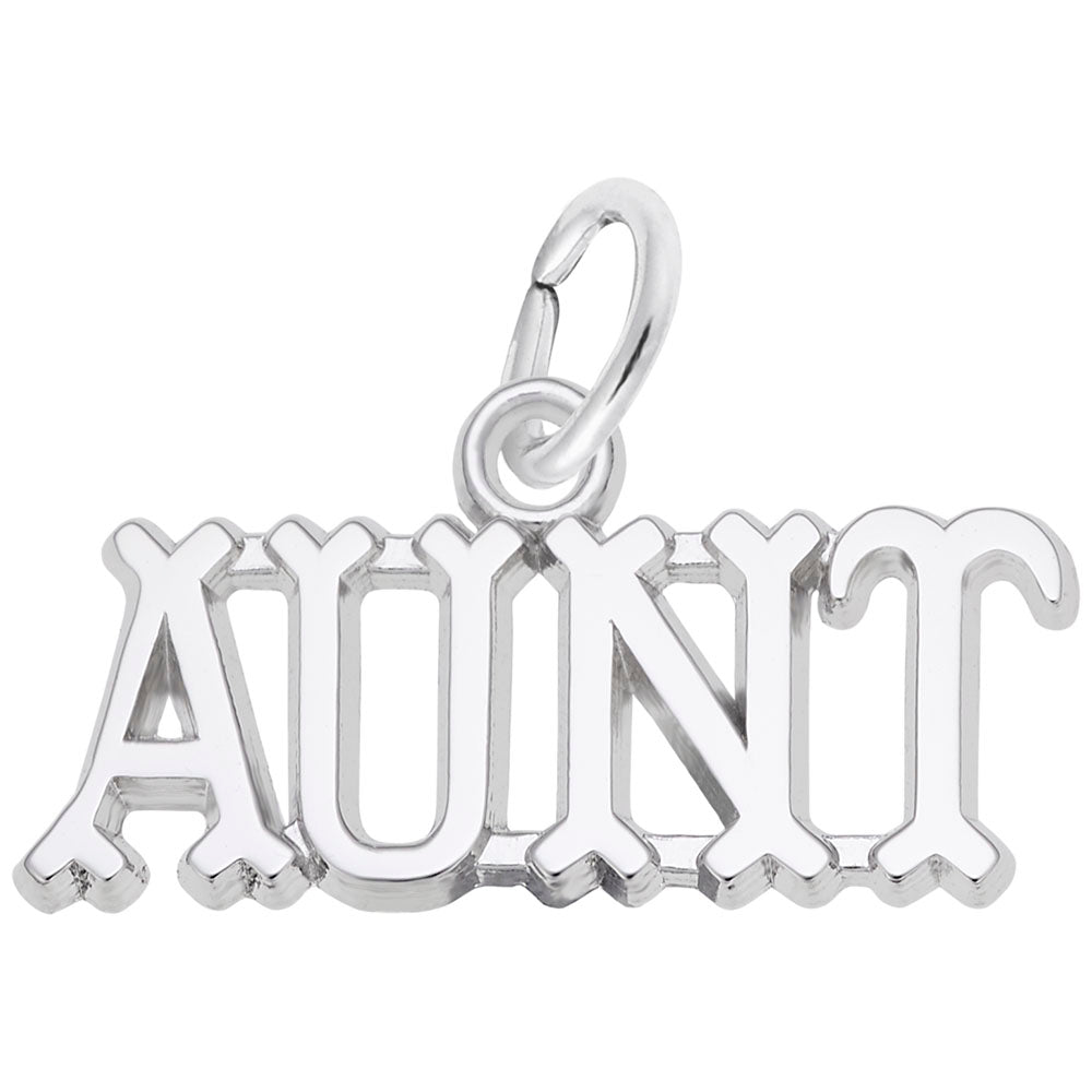 Beautiful Silver Aunt Charm - Perfect Gift for Loving Aunts 3275