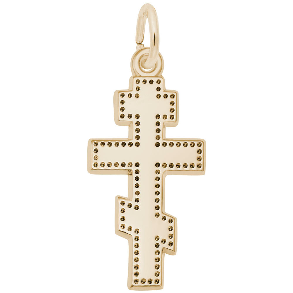 Elegant Greek Cross Charm - Faith Symbol Jewelry for All Occasions 3280