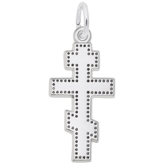 Elegant Greek Cross Charm - Faith Symbol Jewelry for All Occasions 3280