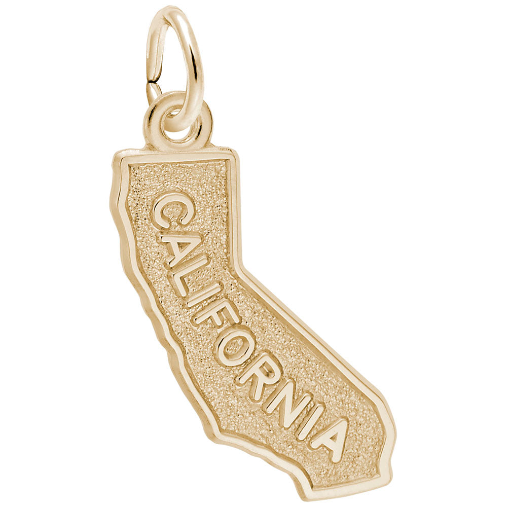 California Map Charm - Travel Souvenir Jewelry for Adventurers 3294