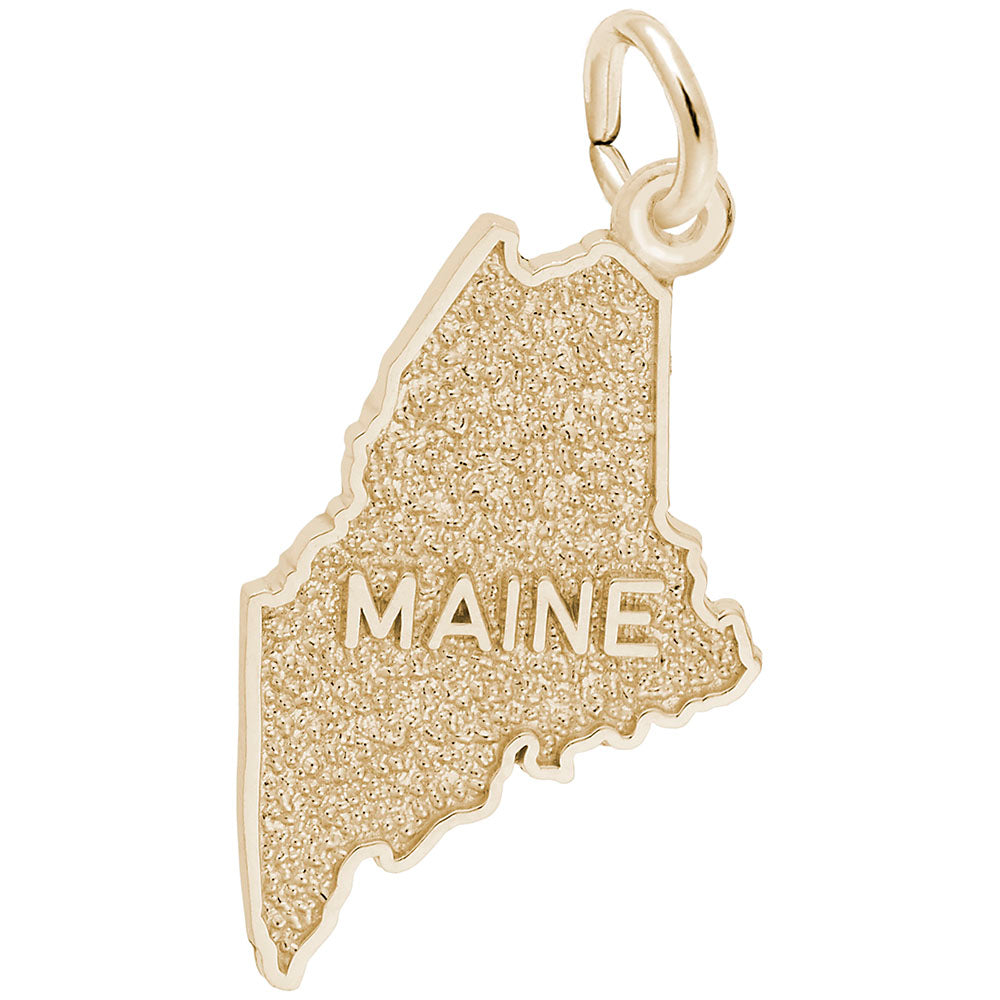 Maine Map Charm - Travel Souvenir Jewelry for Adventure Lovers 3296
