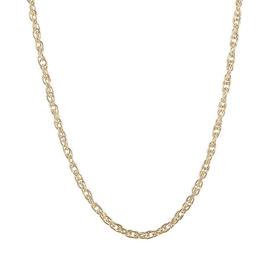Rope Chain Necklace Large - Gold Plate, 22" Plate