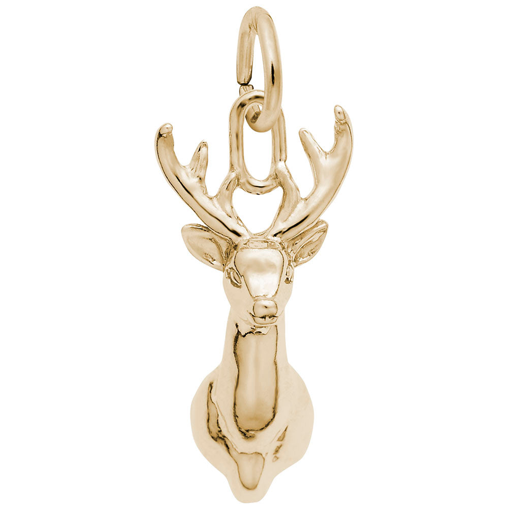 Elegant Deer Head Charm for Pet Lovers - Unique Animal Jewelry 3308