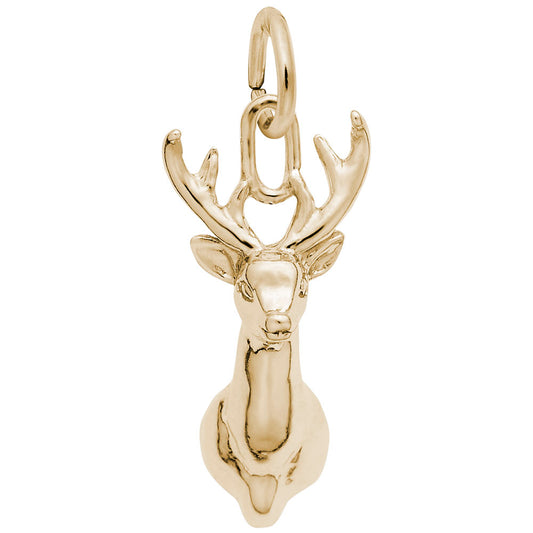 Elegant Deer Head Charm for Pet Lovers - Unique Animal Jewelry 3308