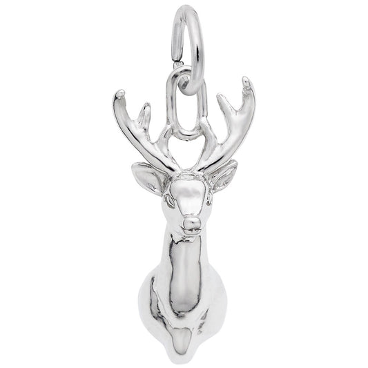 Elegant Deer Head Charm for Pet Lovers - Unique Animal Jewelry 3308