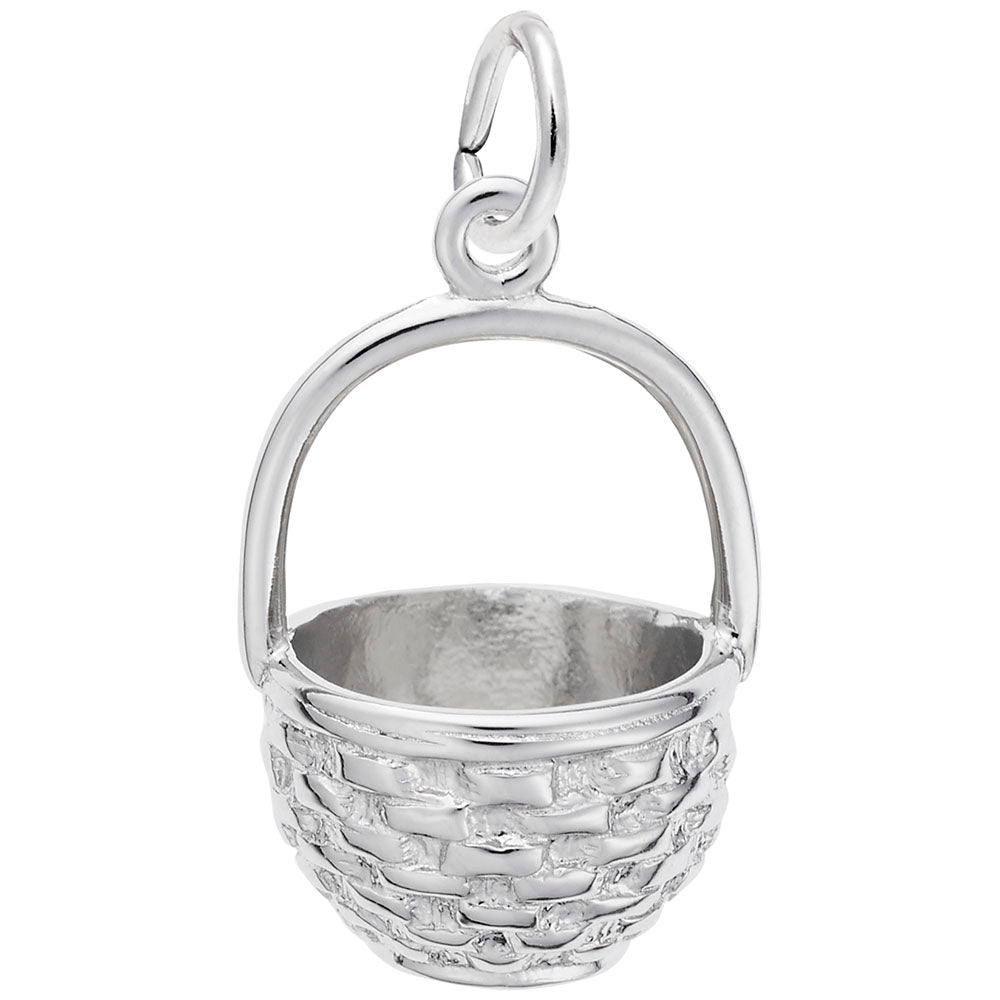 Massachusetts Travel Basket Charm - Unique Souvenir Jewelry 3323