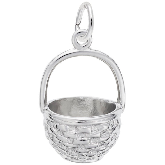 Massachusetts Travel Basket Charm - Unique Souvenir Jewelry 3323