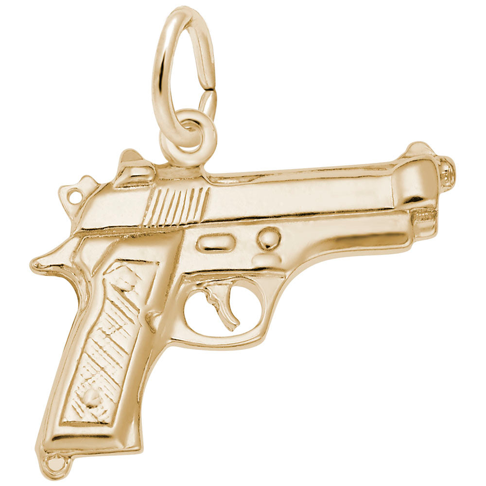 Western Pistol Charm for Travel Jewelry - Unique Adventure Accessory 3328