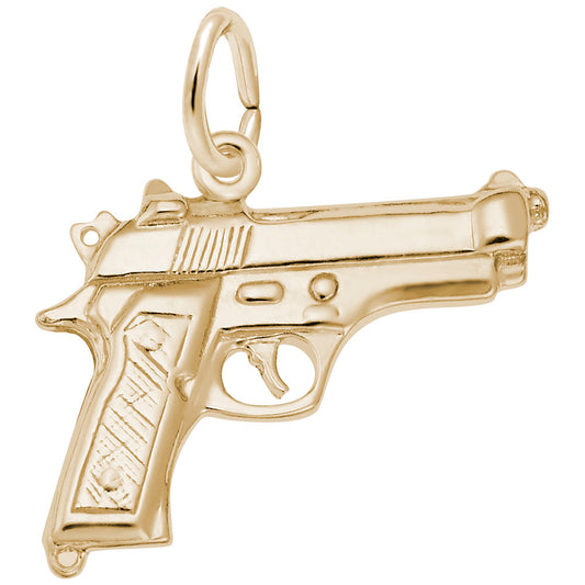 Western Pistol Charm for Travel Jewelry - Unique Adventure Accessory 3328