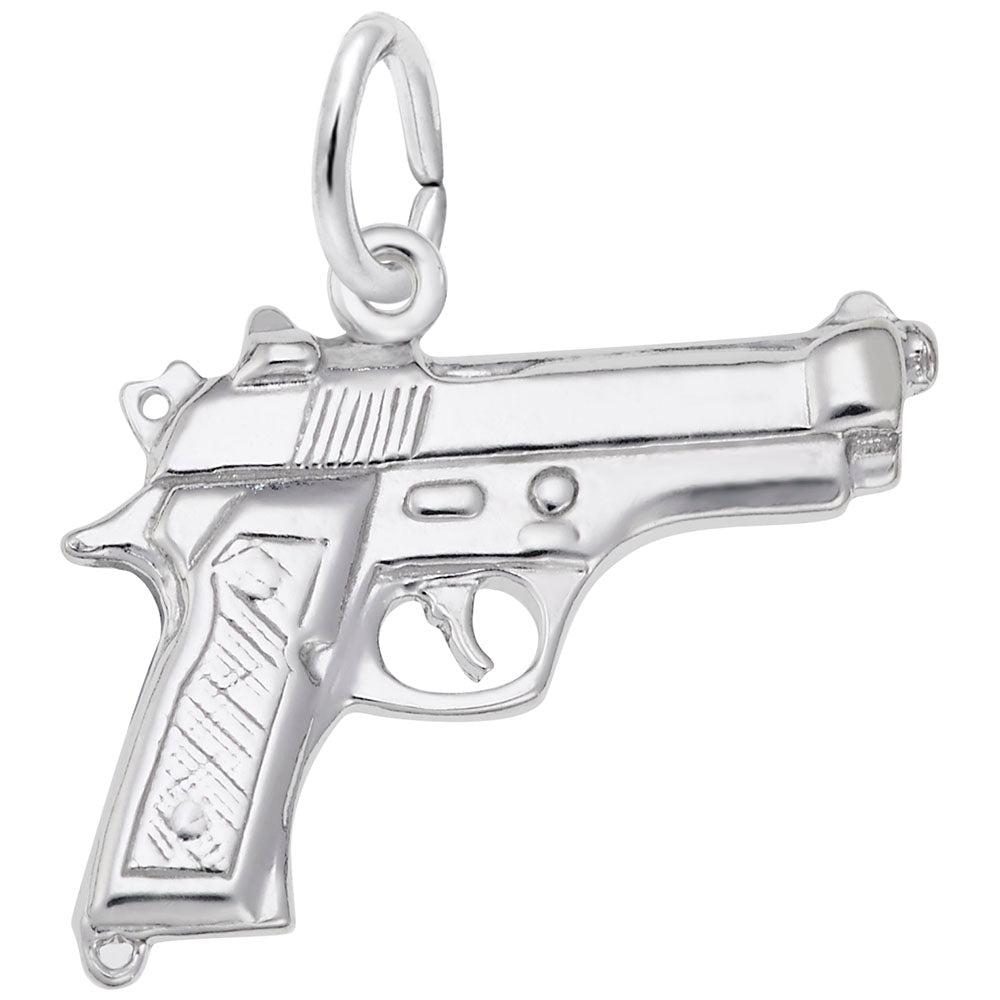 Western Pistol Charm for Travel Jewelry - Unique Adventure Accessory 3328