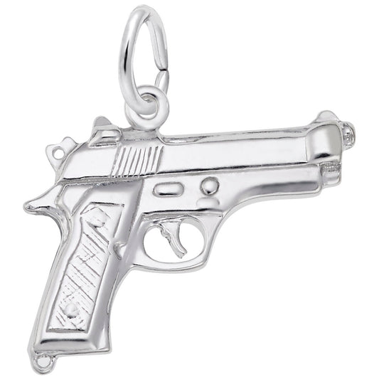 Western Pistol Charm for Travel Jewelry - Unique Adventure Accessory 3328