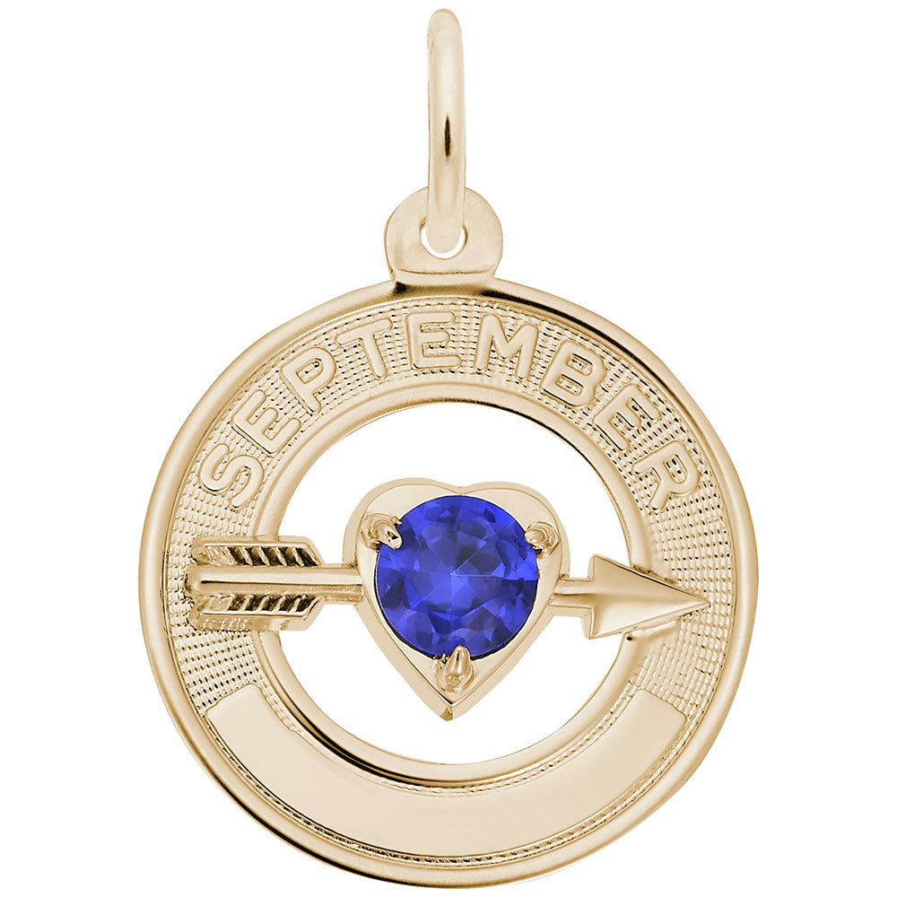 September Love Birthstone Charm for Baby - Family & Friendship 3339