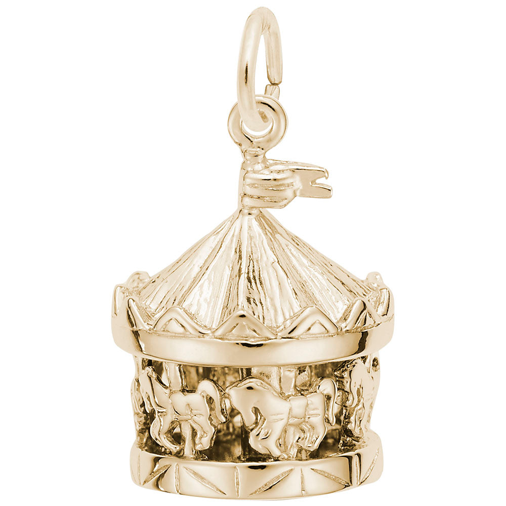 Whimsical Carousel Charm for Arts & Music Enthusiasts 3345