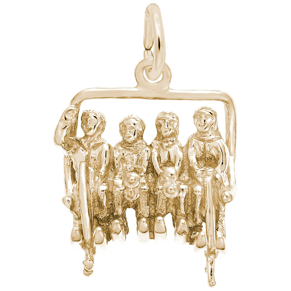 Quadchair Ski Lift Charm - Perfect Gift for Skiing Enthusiasts 3347