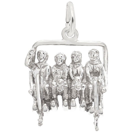 Quadchair Ski Lift Charm - Perfect Gift for Skiing Enthusiasts 3347
