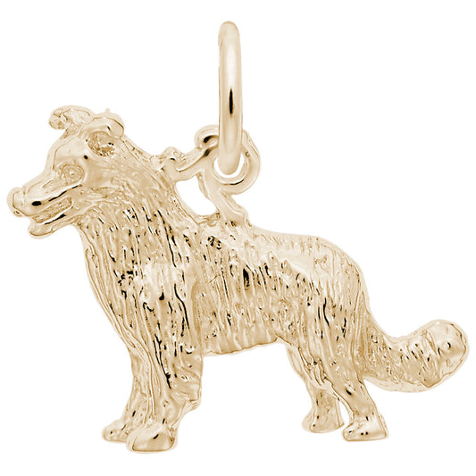 Border Collie Dog Charm - Unique Pet Jewelry for Dog Lovers 3348