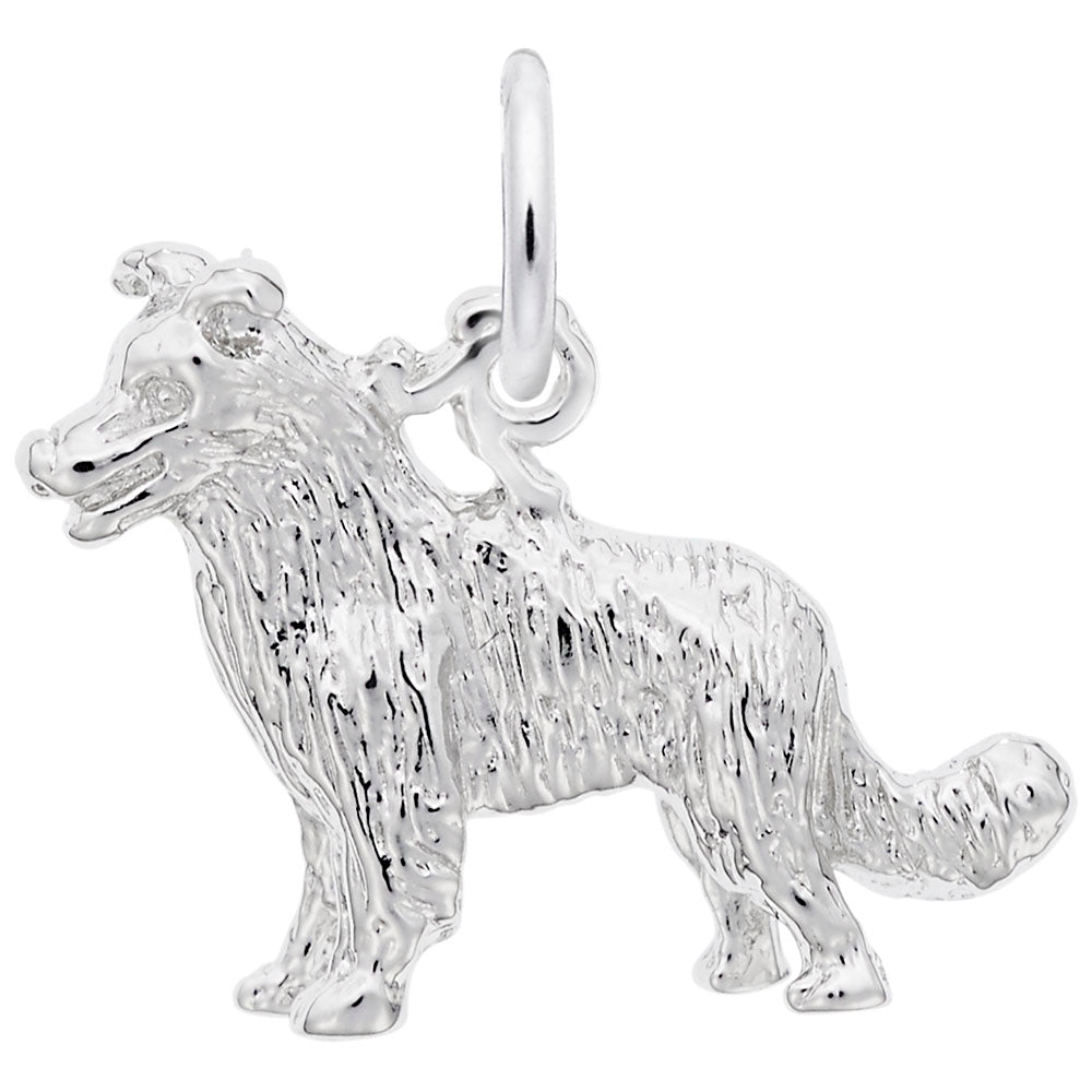 Border Collie Dog Charm - Unique Pet Jewelry for Dog Lovers 3348