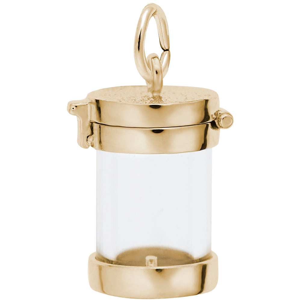 Personalized Memorial Empty Capsule Charm for Cherished Memories 3356