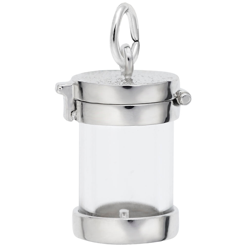 Personalized Memorial Empty Capsule Charm for Cherished Memories 3356