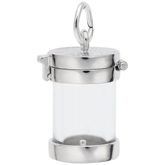 Personalized Memorial Empty Capsule Charm for Cherished Memories 3356