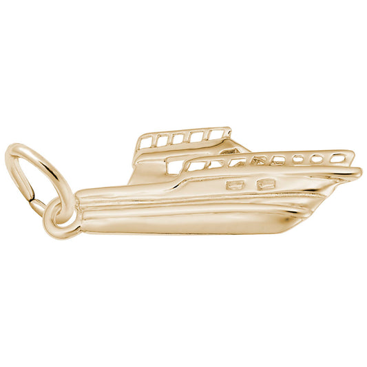 Fishing Boat Charm - Nautical Jewelry for Sea Lovers & Adventurers 3360