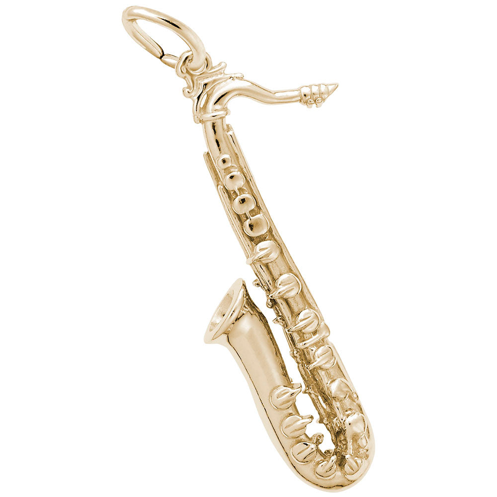 Tenor Saxophone Charm - Musical Jewelry for Music Lovers 3364