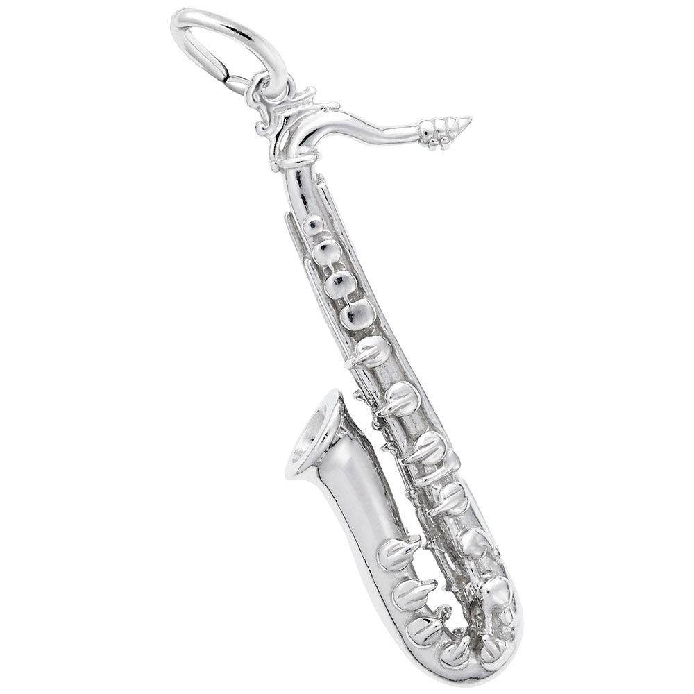 Tenor Saxophone Charm - Musical Jewelry for Music Lovers 3364