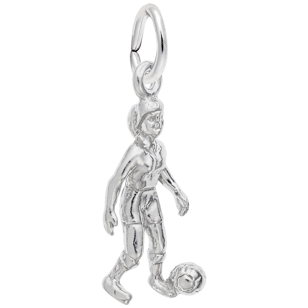 Female Soccer Player Charm - Perfect Gift for Sports Lovers 3372