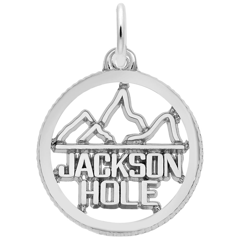 Jackson Hole Disc Charm - Travel Souvenir for Adventure Lovers 3377