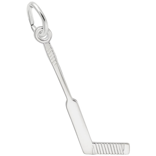 Goalie Hockey Stick Charm - Unique Sports Jewelry for Skaters 3379
