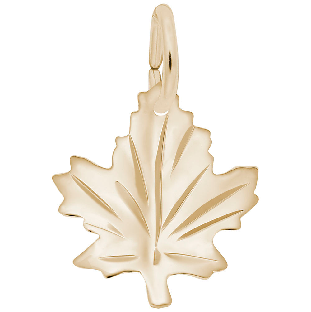 Medium Maple Leaf Charm for Fall Jewelry - Rembrandt Charms 3399