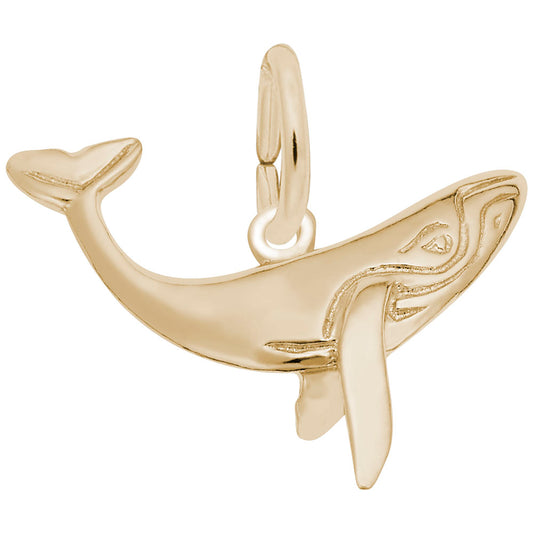 Humpback Whale Charm - Nautical Sea Life Jewelry for Ocean Lovers 3400