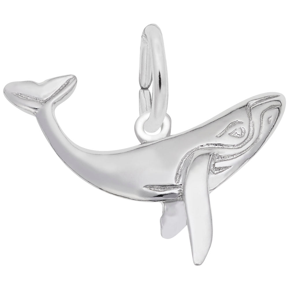 Humpback Whale Charm - Nautical Sea Life Jewelry for Ocean Lovers 3400