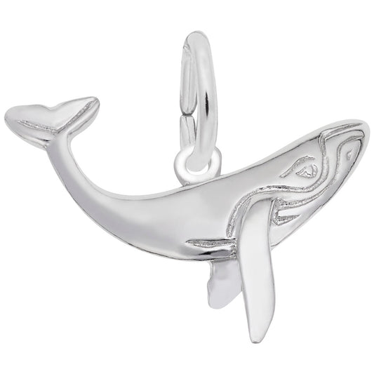 Humpback Whale Charm - Nautical Sea Life Jewelry for Ocean Lovers 3400