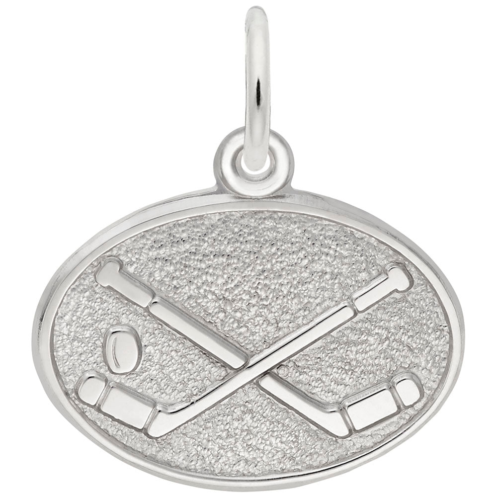 Montreal Hockey Oval Disc Charm - Travel Souvenir Jewelry 3404