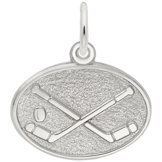 Montreal Hockey Oval Disc Charm - Travel Souvenir Jewelry 3404