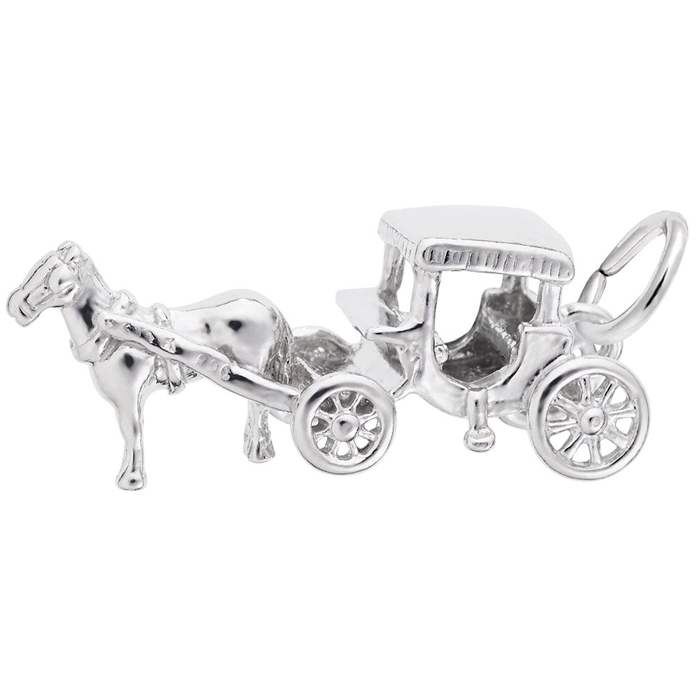 Elegant Horse Carriage Charm for Bridal Special Occasions 3406