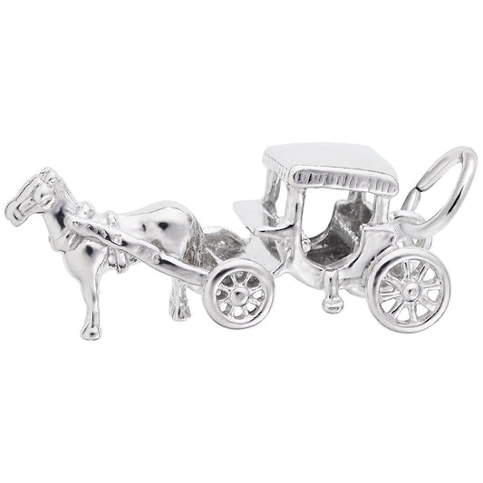 Elegant Horse Carriage Charm for Bridal Special Occasions 3406
