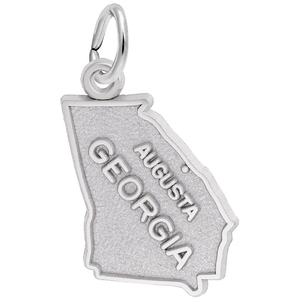 Augusta Georgia Map Charm - Travel Souvenir Jewelry Gift 3413